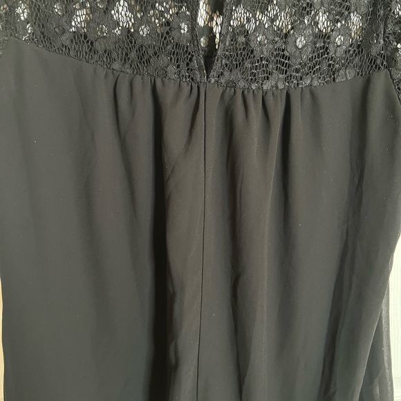 Women's Liberty Love Black Short Dress, Lace Top, Lined, Babydoll Dress, 1XL - Picture 10 of 13